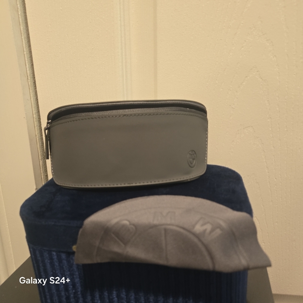 New BMW Sunglasses Case For Eyewear W/ Cleaning Cloth